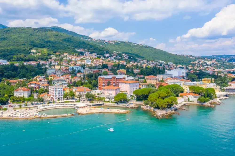 Coastline of Opatija, Croatia